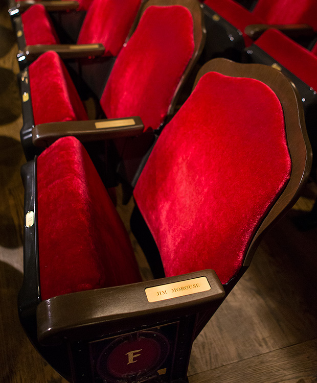 Get a plaque with your name on and you've always got a seat at the Lobero Theater!