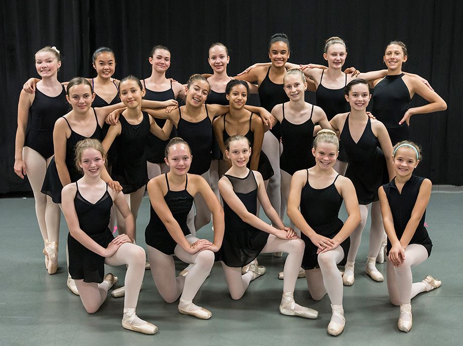 A happy group of State Street Ballet Summer Intensive participants 6/29/16 Gail Towbes Center for Dance