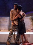 Elijah Rock (Porgy) and Karole Foreman (Bess) in Ensemble Theatre Company's "Porgy and Bess" 2/8/17 the New Vic Theatre