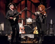 Chris Masterson, Shakti and Eleanor Whitmore at Sings Like Hell 3/25/17 The Lobero Theatre
