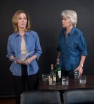 Sharon Lawrence and Meredith Baxter rehearsing "The City of Conversation" - Ensemble Theatre Co.